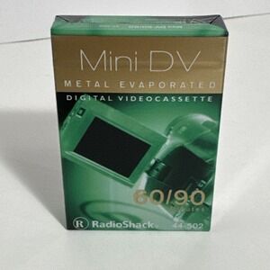 RadioShack Mini DV Metal Evaporated‎ Digital Videocassette 60/90 Minutes 44-502